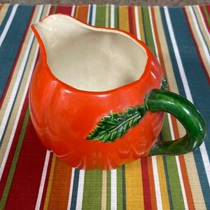Maruhon vintage tomato pitcher, circa 1945-1952.